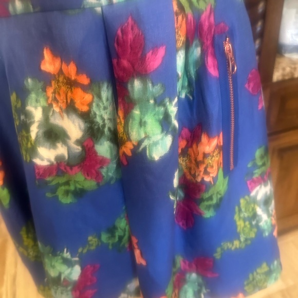 NWOT SIZE 10 Maeve Blue Green Pleated Skater Skirt - Picture 4 of 6